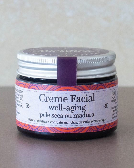 Creme Facial Ayurvédico Well-Aging Miristica para Pele Seca ou Madura